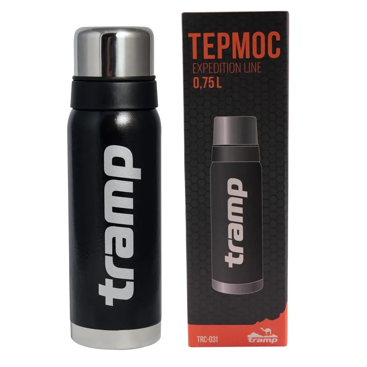 Термос Tramp Expedition Line 0,75л Черный (TRC-031-black) - фото 1 Термос Tramp Expedition Line 0,75л Черный (TRC-031-black) - фото 1