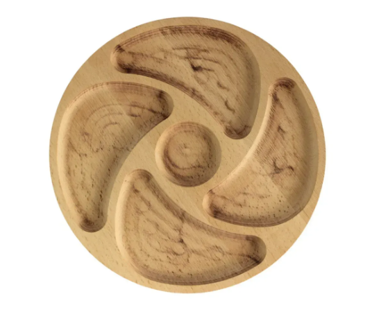 Менажница деревянная SNACK 28 см 5 секций