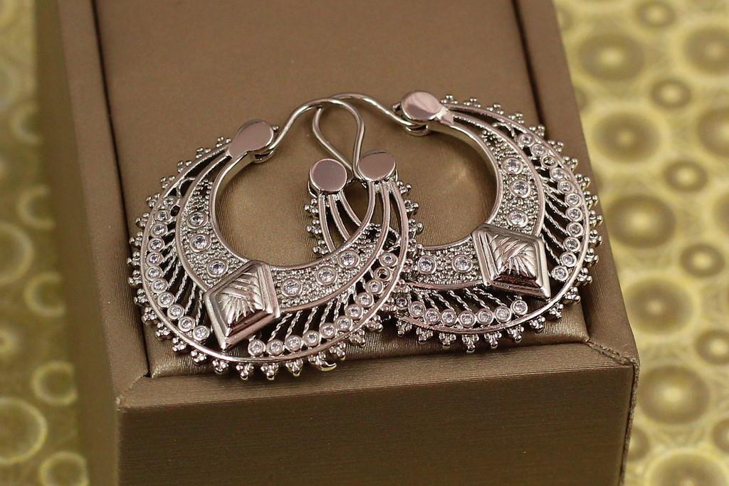 Серьги коромысла Xuping Jewelry Карма 3,3 см Серебристый (2189755368)