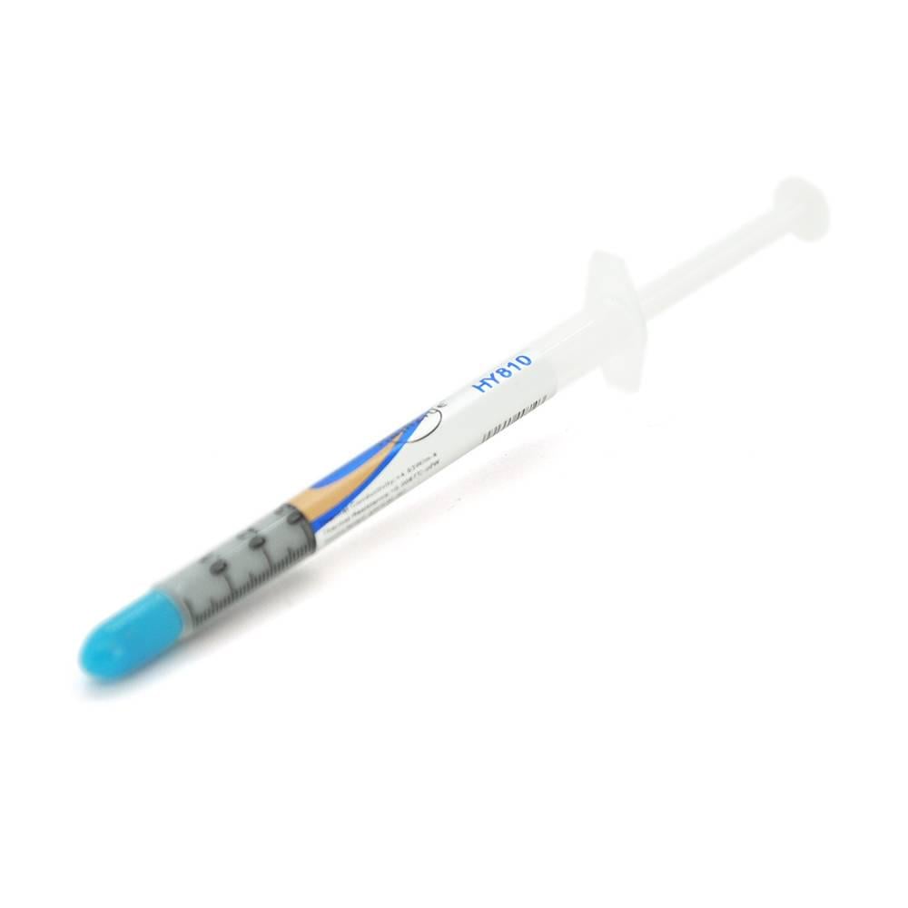 Паста термопровідна HY-810 Q50 шприц >4 63W/m-K <0,0087 °C-in2/W -30°≈280 °C OEM 0,5 г Grey (33743)