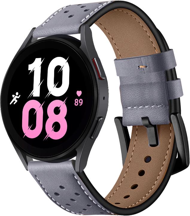 Ремешок кожаный Classico для Galaxy Watch 5 44 мм Grey (29205-33)
