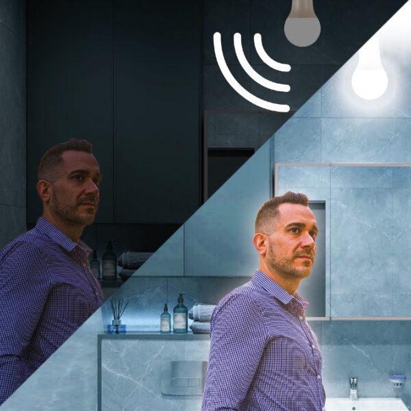 Лампа LED с датчиком движения Euroelectric A60-9W-E27-4000K (24421864) - фото 4