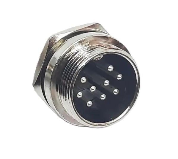 Разъем авиационный соединительный GX20-20M-9B 9 pin штекер (2902552496) Разъем авиационный соединительный GX20-20M-9B 9 pin штекер (2902552496)