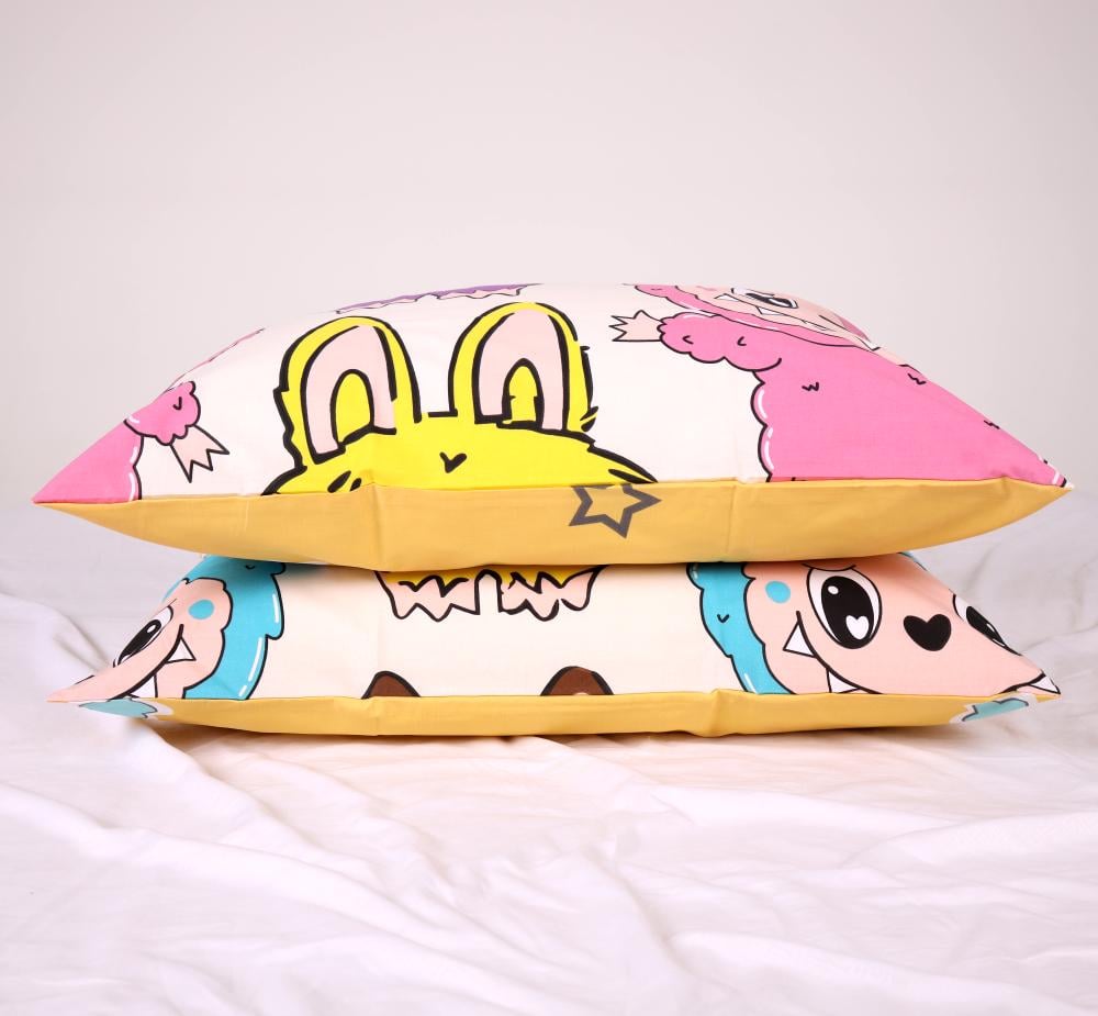 Комплект постільної білизни PaniPava Yellow Labubu бязь 155х215 см (10100833) - фото 2