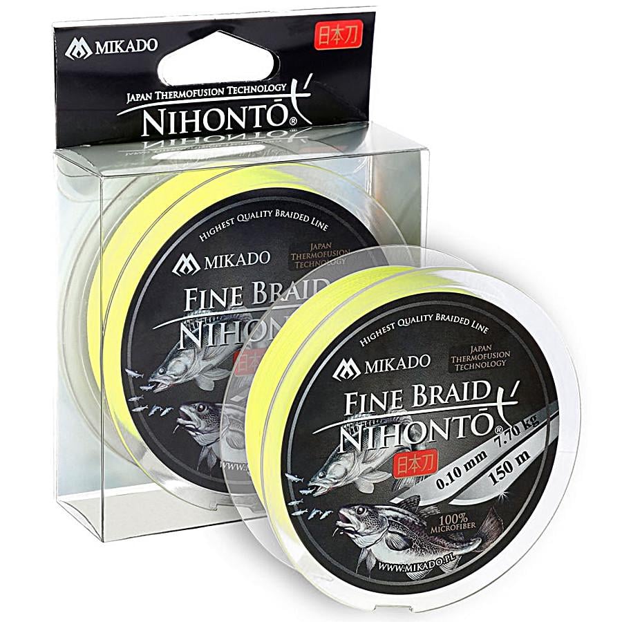 Шнур Mikado Nihonto Fine Braid 150 м/0,10 мм/7,7 кг Fluo (2567878789)