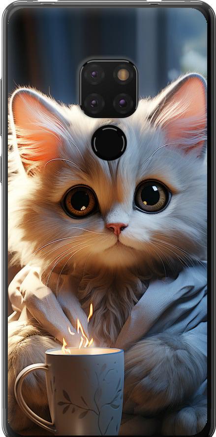 Чехол на Huawei Mate 20 White cat (5646t-1578-42517)
