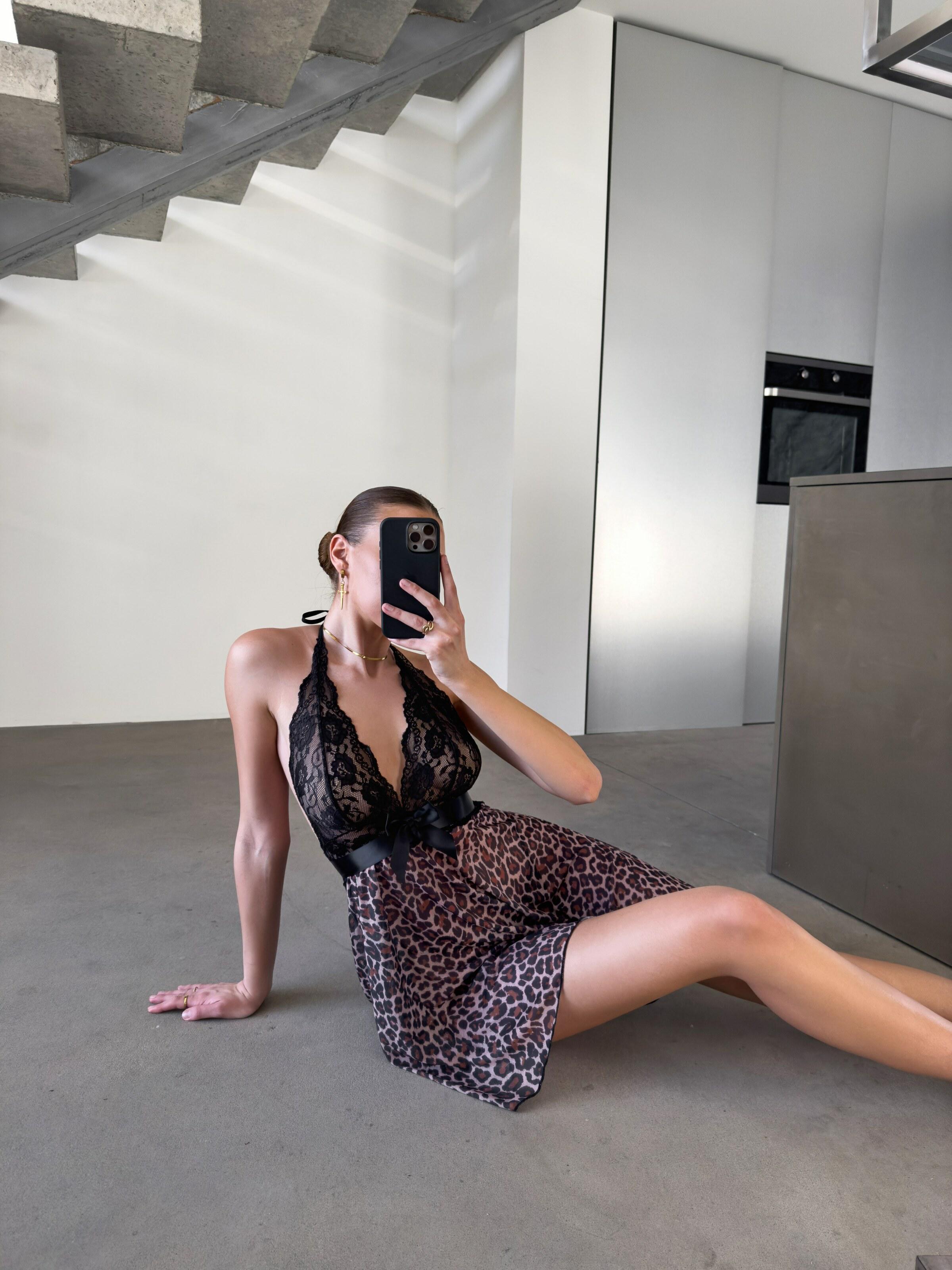 Пеньюар женский Nova Vega S Леопардовый (105-D150) - фото 5