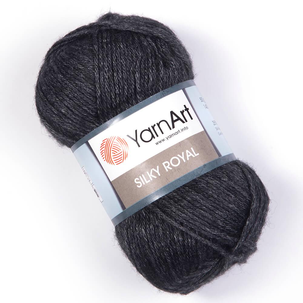 Пряжа YarnArt Silky Royal 435 Антрацит (6169)