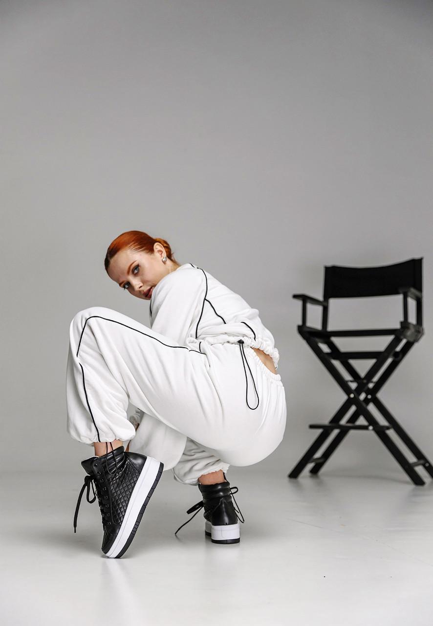 Кроссовки женские демисезон кожа р. Черный (2013277420) - фото 5 Кроссовки женские демисезон кожа р. Черный (2013277420) - фото 5