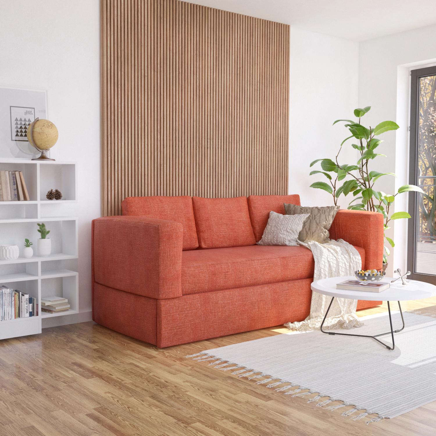 Диван-трансформер в гостиную спальню Rumi Knap Knap Burn orange (S016012073) - фото 4 Диван-трансформер в гостиную спальню Rumi Knap Knap Burn orange (S016012073) - фото 4