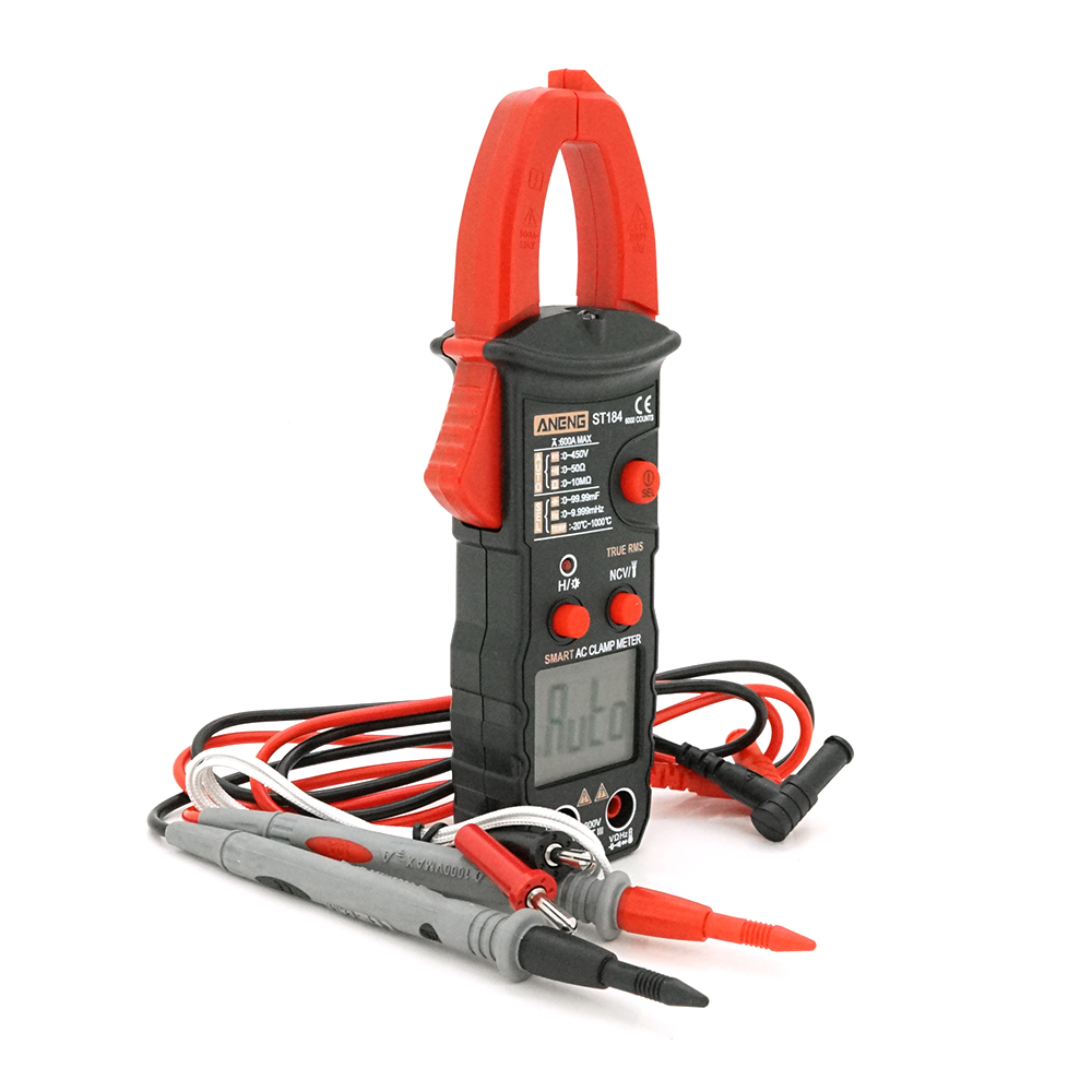 Токовые клещи ANENG ST184 с мультиметром для измерения тока напряжения сопротивления (YUT_V11898)