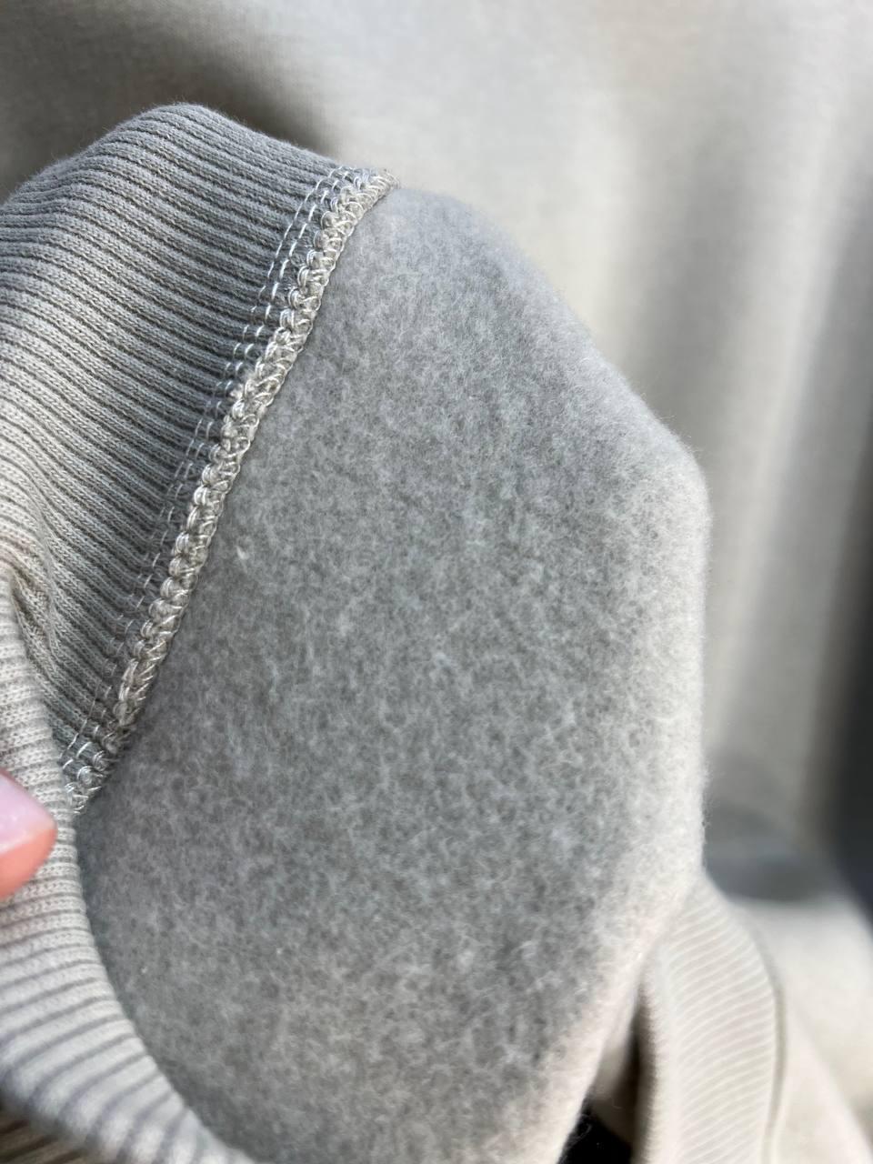 Свитшот женский PEPPER MINT 24-14 базовый простой удлиненный оверсайз M Темно-бежевый (944) - фото 8