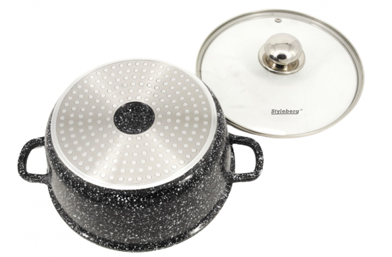 Каструля з гранітним покриттям Styleberg ST-3019 1,6 л (ST-3019) - фото 2 Каструля з гранітним покриттям Styleberg ST-3019 1,6 л (ST-3019) - фото 2