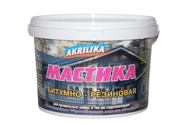 Мастика битумно-резиновая Akrilika 3 кг