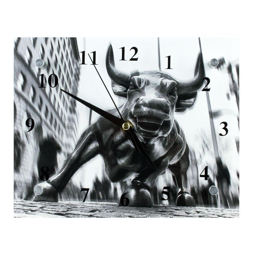 Часы настенные Бык Уол Стрит 21х26х5 см (25590)