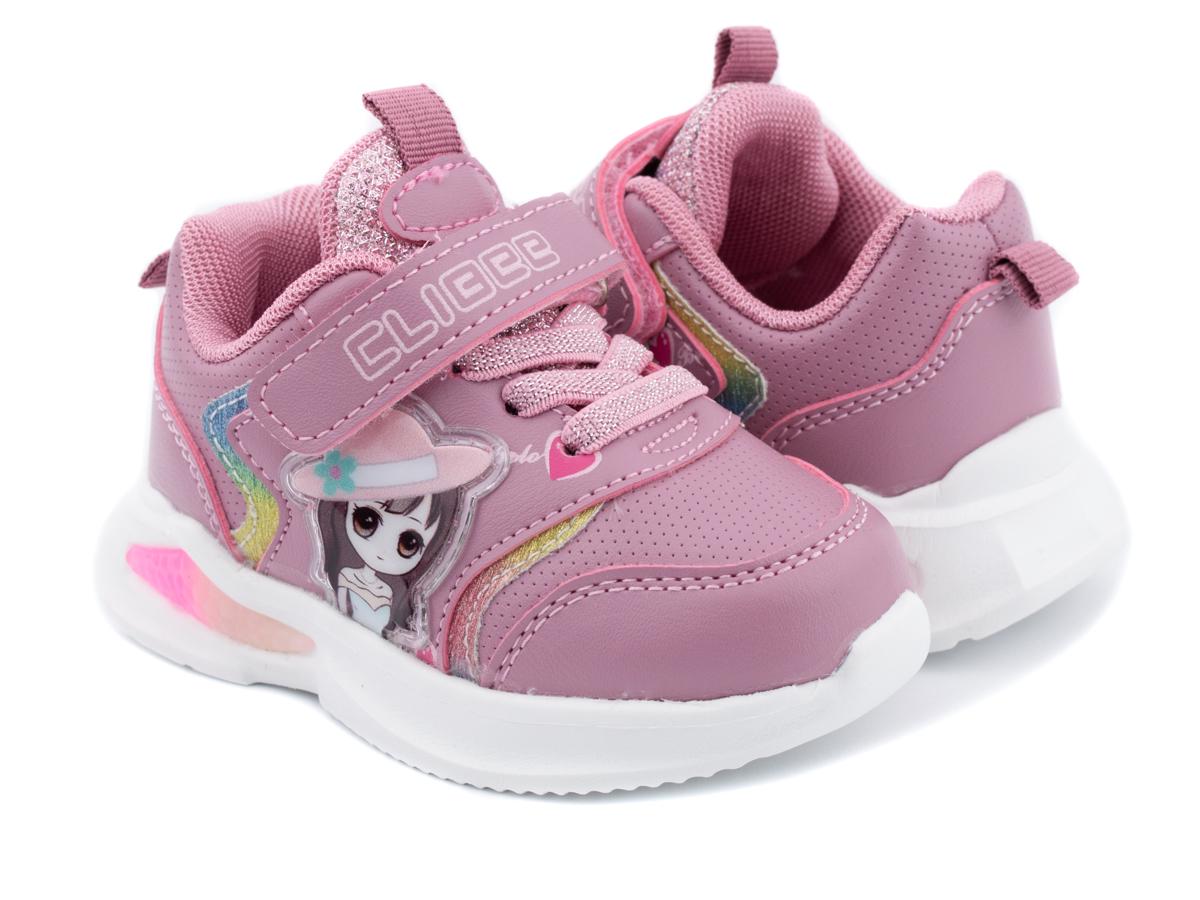 Кроссовки для девочки Clibee р. 24 14,5 см Розовый (970 F pink)