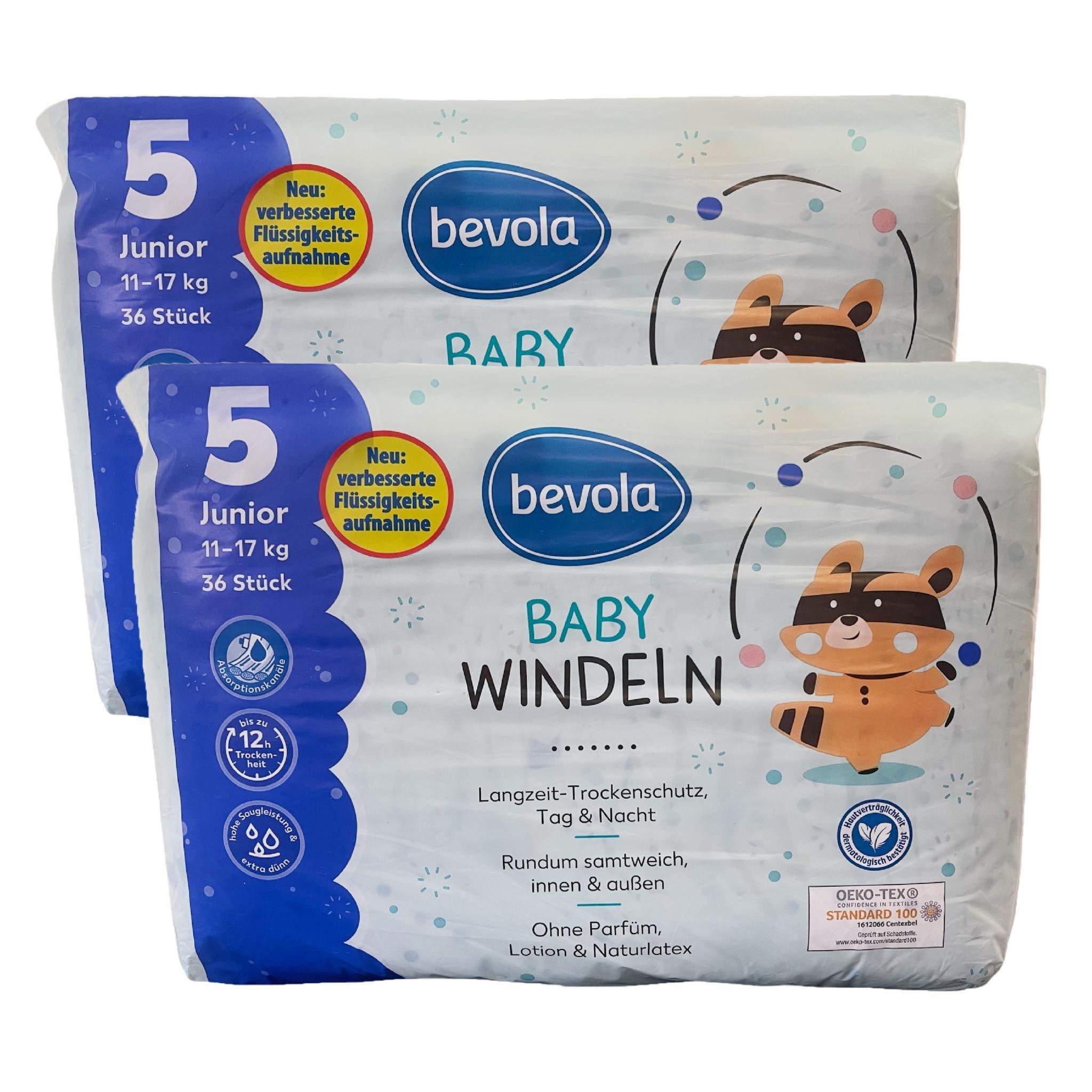 Подгузники Bevola Baby 5 Junior 11-17 кг 72 шт. (67eb9b874206d32c94357301)