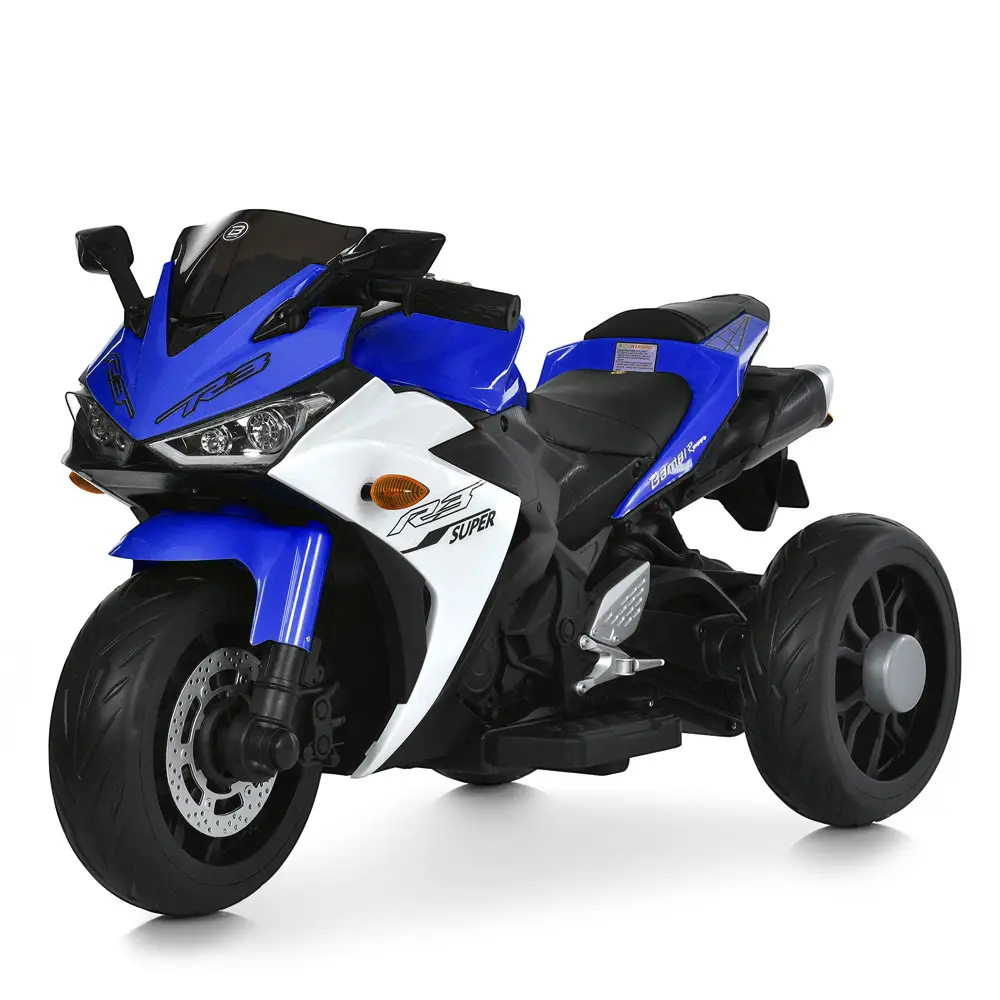 Электромотоцикл детский Bambi Racer M 6329EL-4 на EVA колесах Синий