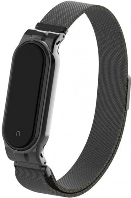Ремешок Миланская петля Milano Tech Mi Band 5 Black (16104)