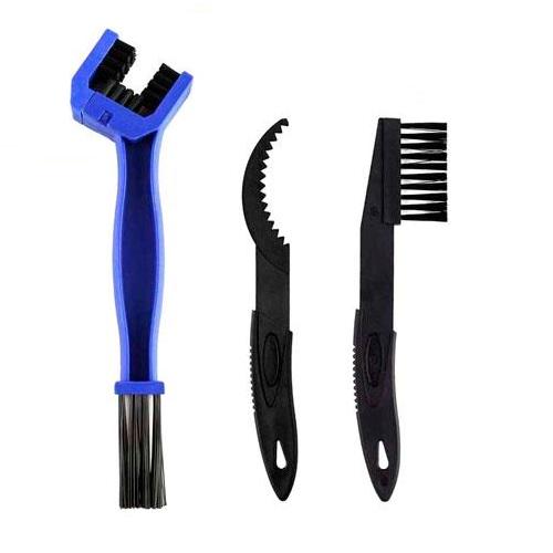 Набор из 2 щеток и скребка для чистки велосипедной цепи (251)