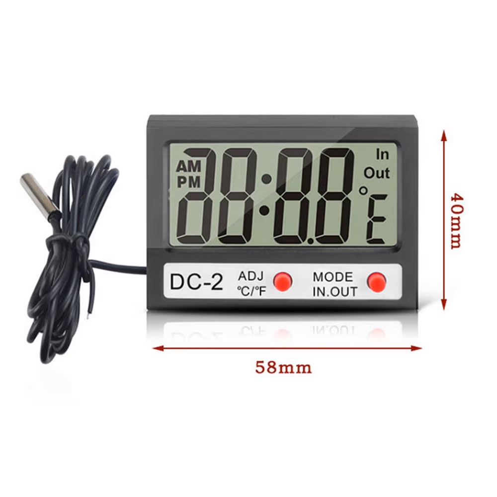 Термометр цифровой BRS DC-2 с выносным датчиком температуры и времени (475358269) - фото 4 Термометр цифровой BRS DC-2 с выносным датчиком температуры и времени (475358269) - фото 4