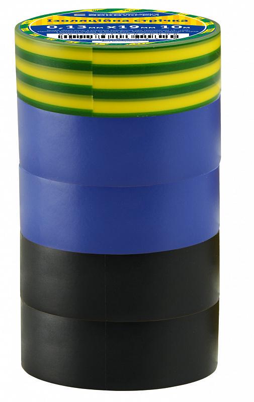 Набор изолент АСКО-УКРЕМ №4 6 шт. 0,13х19 мм/10 м Разноцветный (28681409)