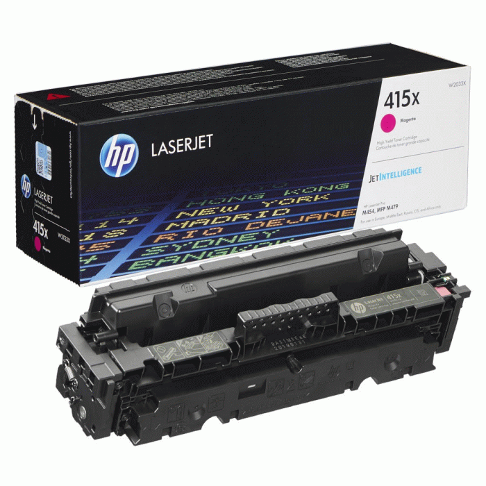 Тонер-картридж HP 415X для систем CLJ Pro M414/454/479 Пурпурный (W2033X)