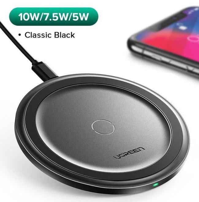 Зарядка беспроводная UGREEN ED032 10W Qi Wireless Charging Pad Черный (1862793038) - фото 3