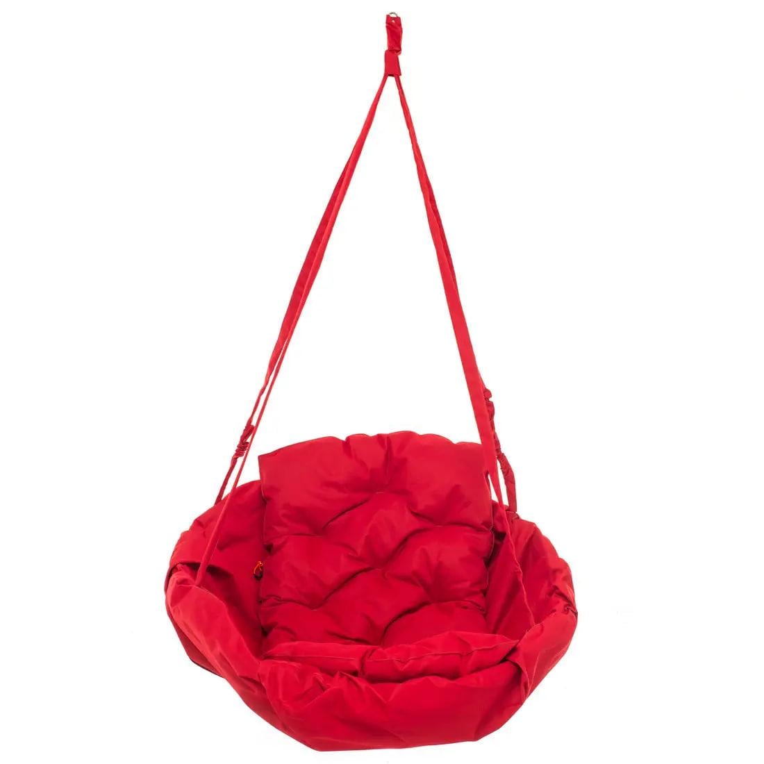 Крісло-гамак підвісне у відтінку до 120 кг 96х96 см Червоний (А649)