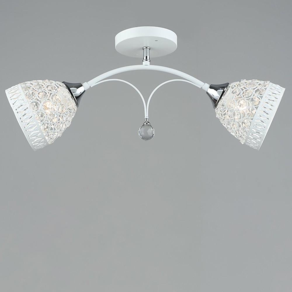 Люстра стельова Light House SRS-19983/2 WT+CR Білий/Хром Люстра стельова Light House SRS-19983/2 WT+CR Білий/Хром