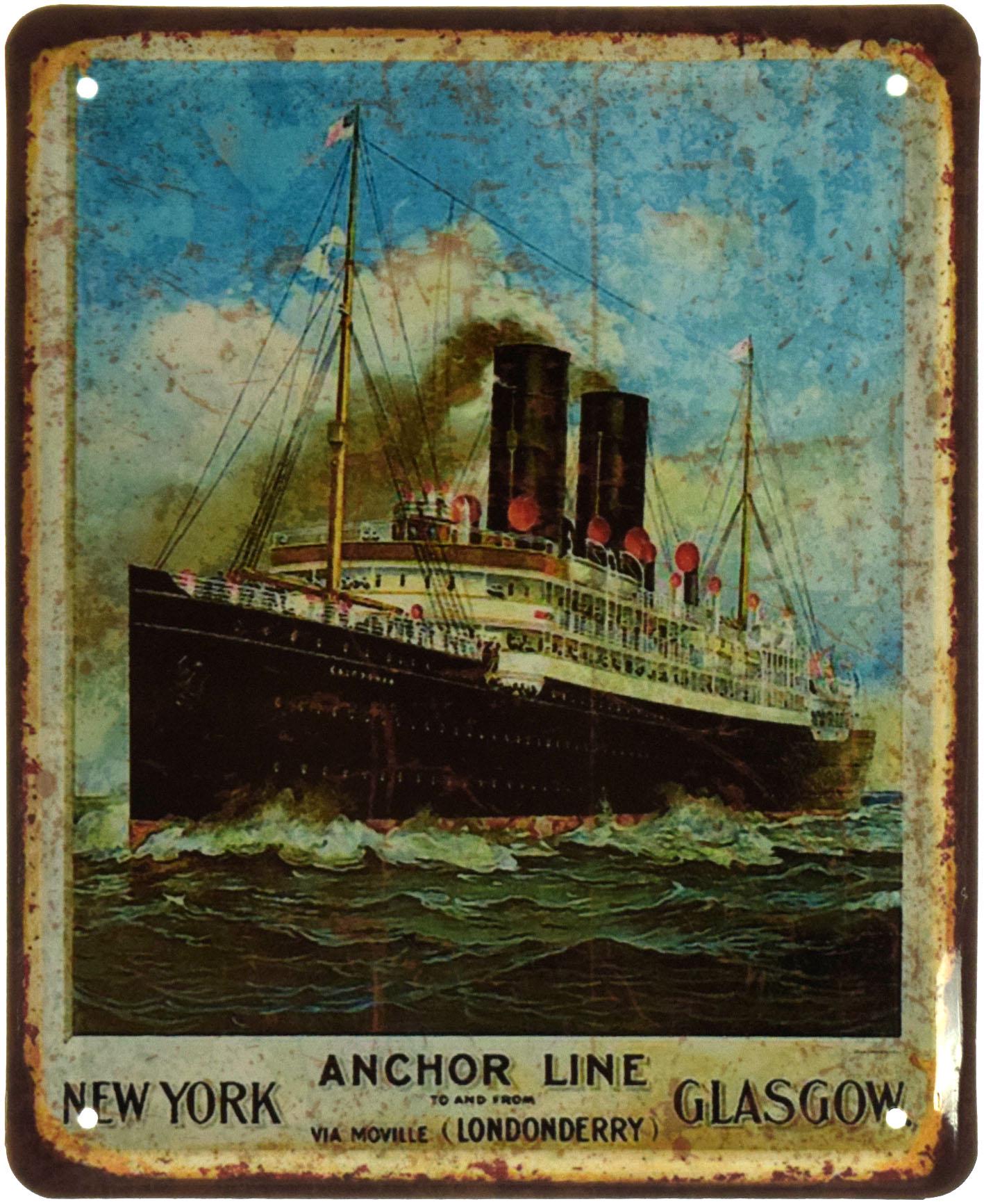 Табличка металлическая Anchor Line Londonderry 18x22 см