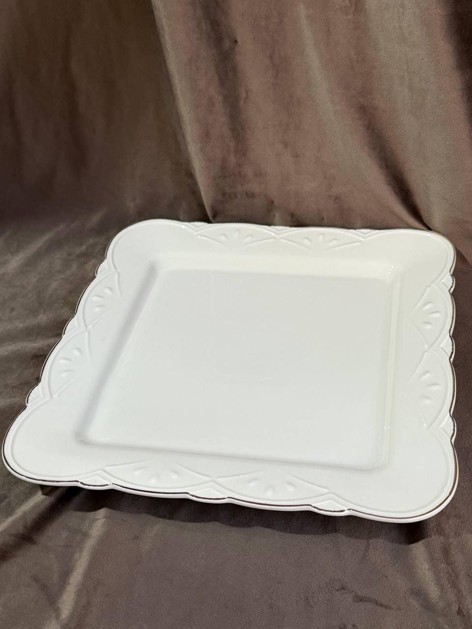 Тарілка обідня YIWU HP-20-32 керамічна 25,5 см Білий (HP-20-32)