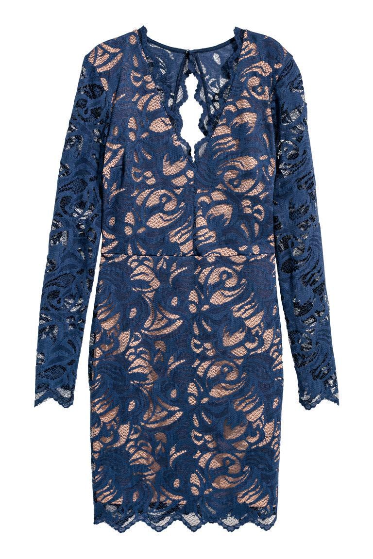 Платье кружевное р. 38 Темно-синий (6106027dlog)