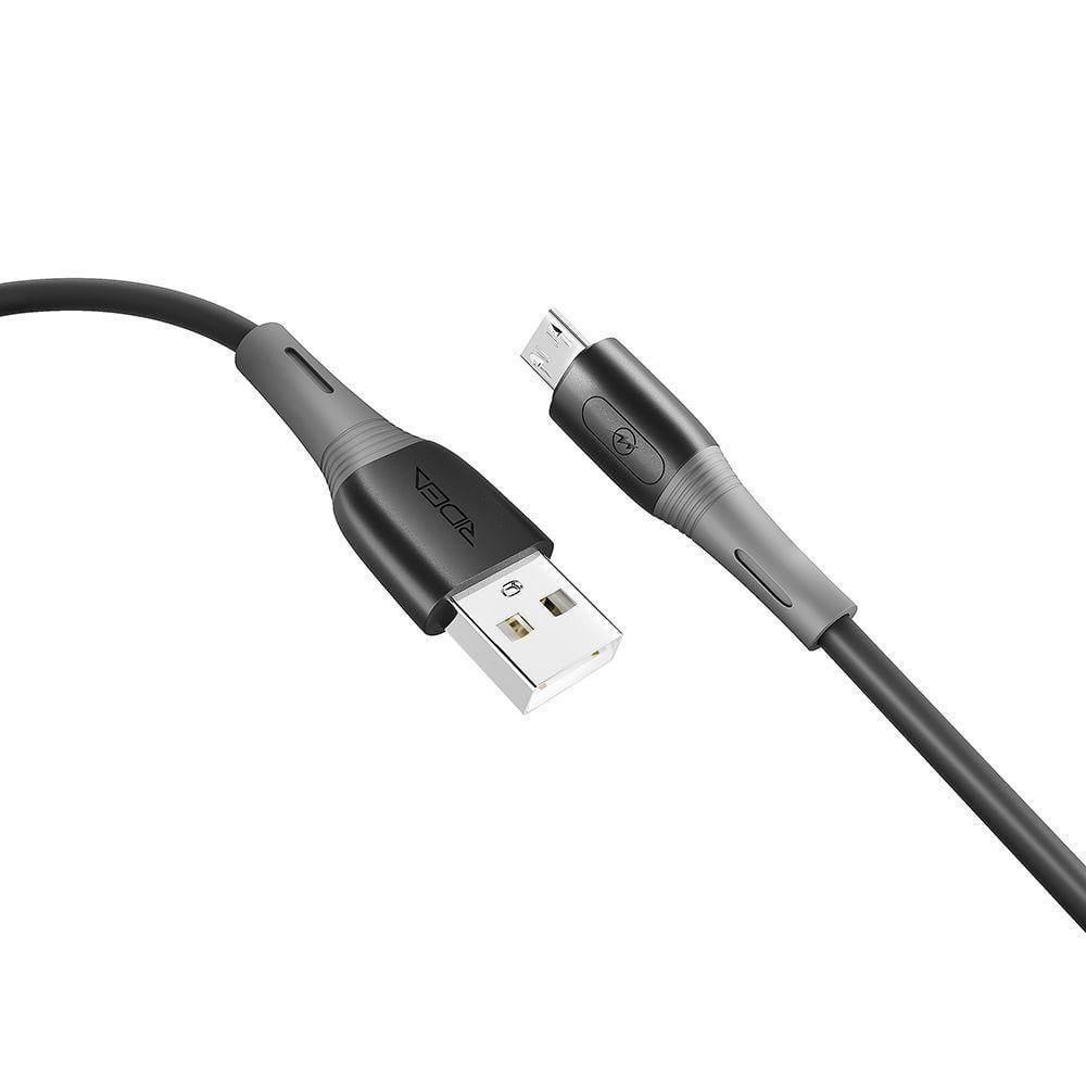 Кабель Ridea RC-M113 Spring 3A USB to Micro USB Чорний (209-00173) - фото 2