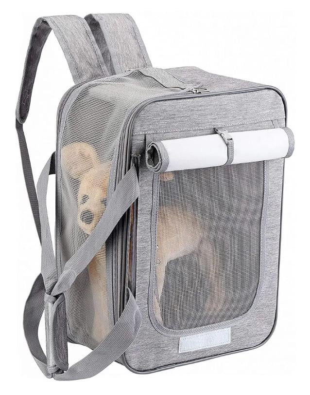 Сумка-рюкзак для перенесення домашніх тварин CosmoPet CP-43 2в1 44х19х32 см Grey (3_04841)