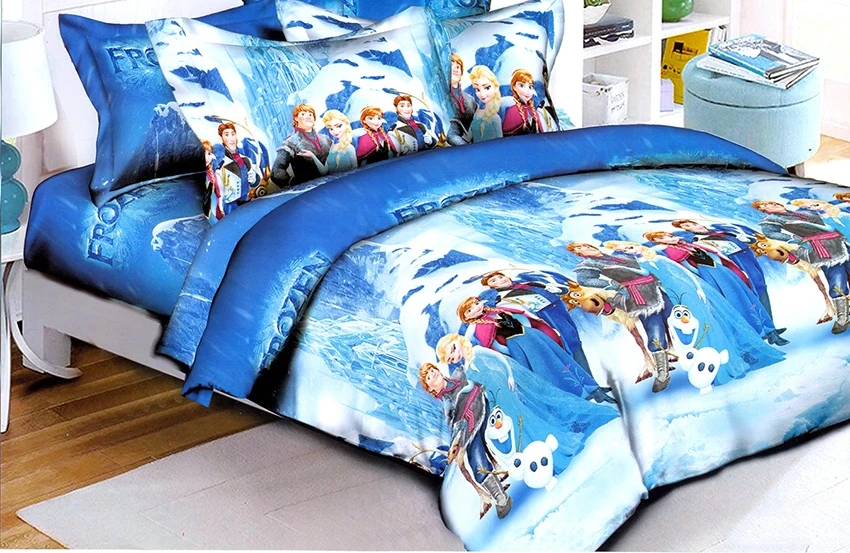 Комплект постільної білизни TAG Tekstil для дівчинки Анна і Ельза Крижане серце 150x215 см (1617) Комплект постільної білизни TAG Tekstil для дівчинки Анна і Ельза Крижане серце 150x215 см (1617)