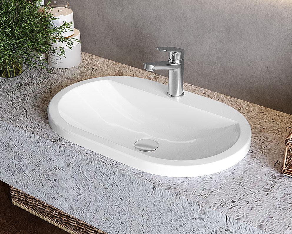 Умивальник накладний Status Elbrus Low White (693)