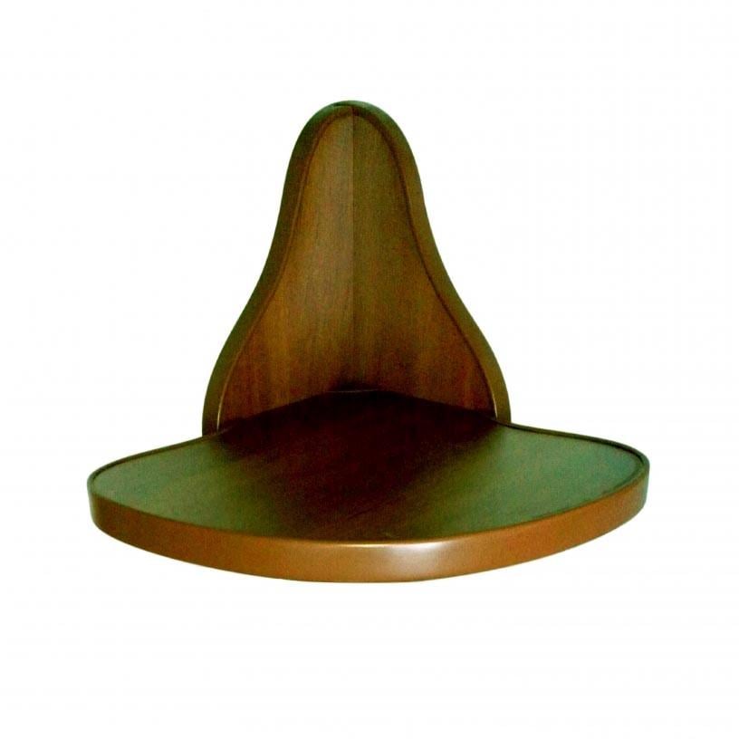 Полка настенная угловая из дерева Табара Капучино (УНП-002409)