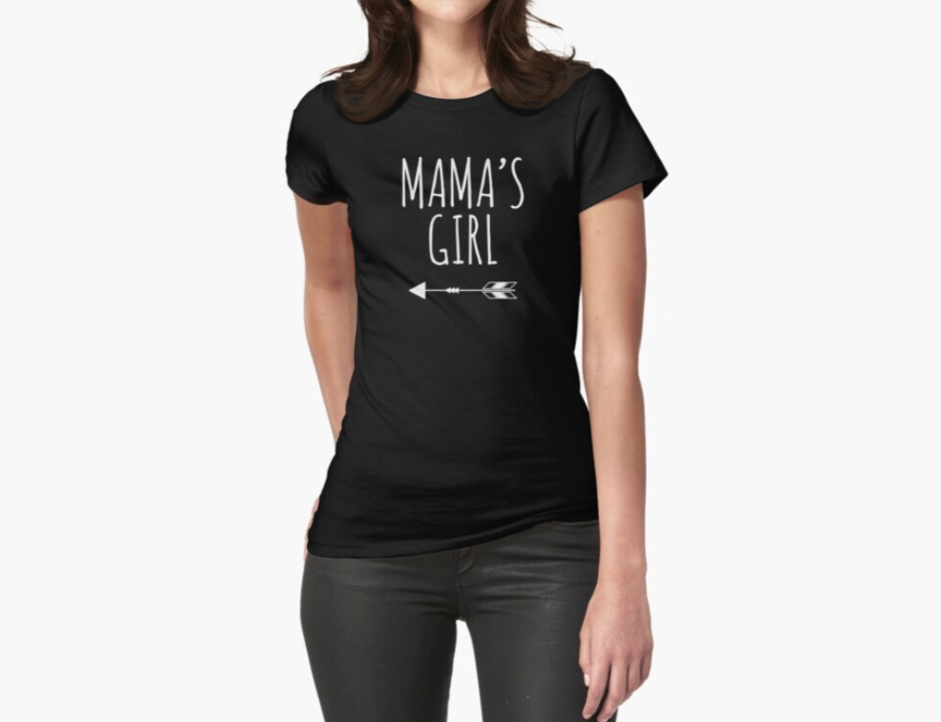 Футболка женская Stedman с принтом "Mama's girl" XL Черный (22902387)