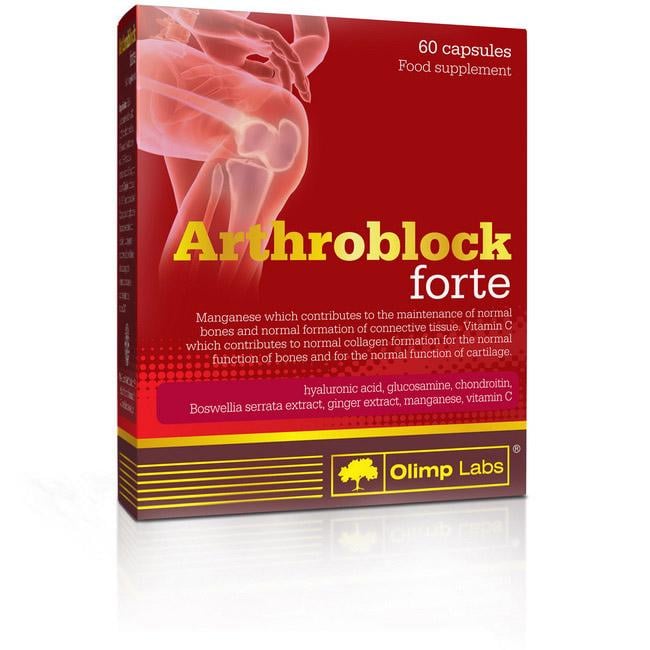 Хондропротектор Olimp Arthroblock Forte 60 капсул - фото 1