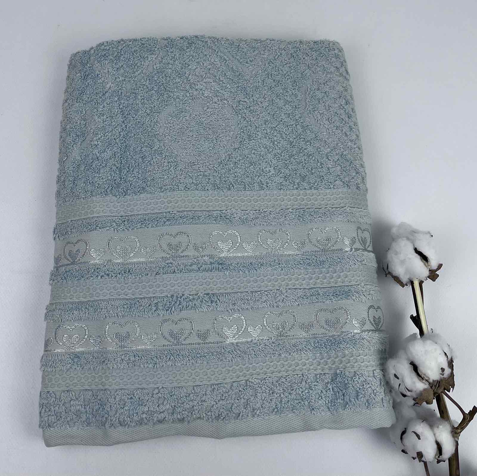 Рушник Philippus Air Cotton Vegas Е880 70x140 см Блакитний (CN31006) - фото 1 Рушник Philippus Air Cotton Vegas Е880 70x140 см Блакитний (CN31006) - фото 1