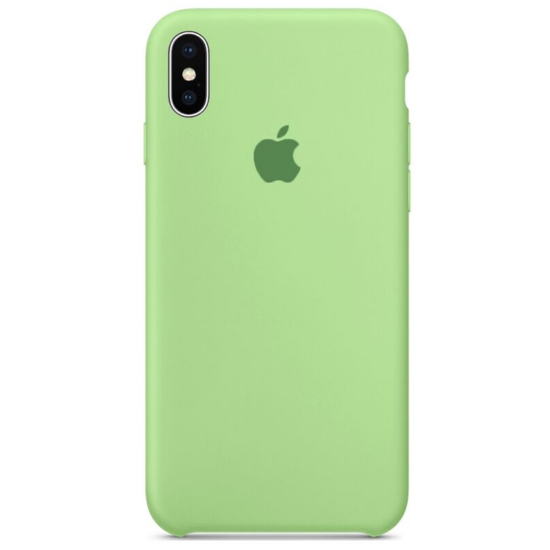 Чехол-накладка Apple Silicone Case for iPhone X/Xs, Mint Gum (HC) (A)