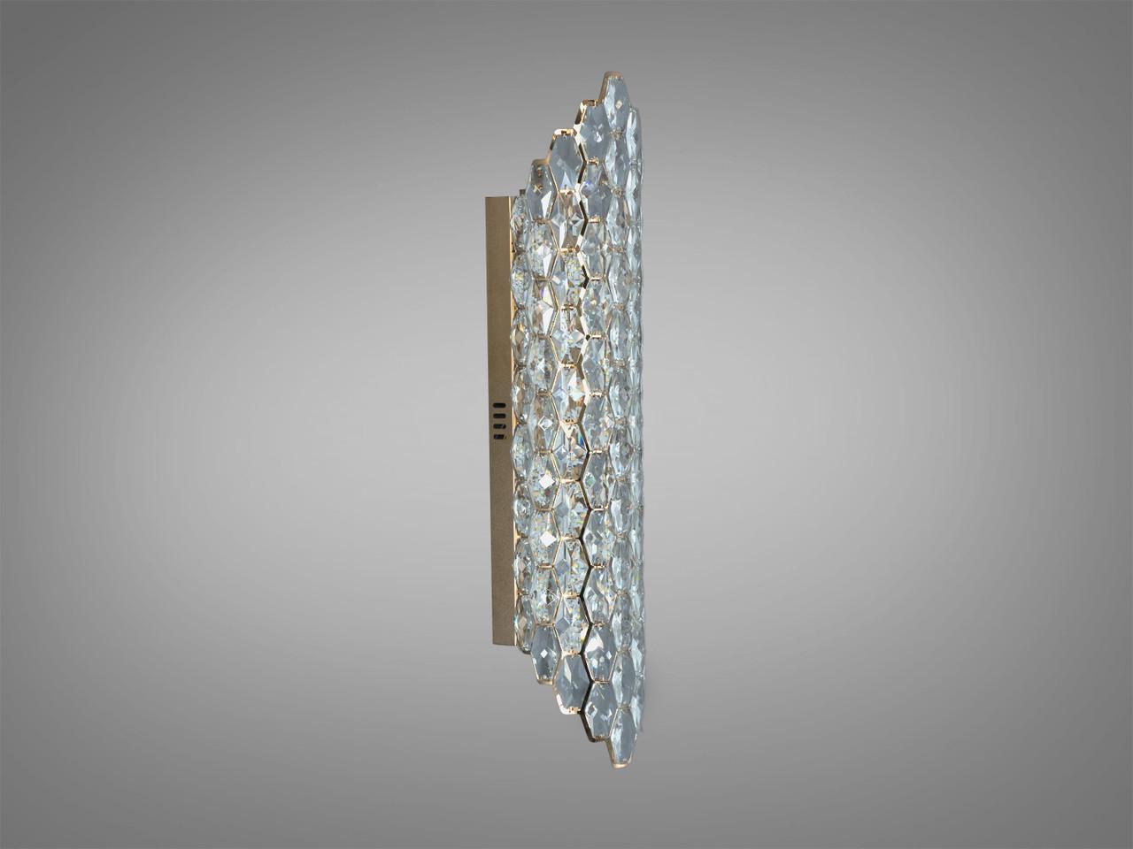 Настенное хрустальное бра LED 14 Вт золото 770 лм для гостиной 269B-600G