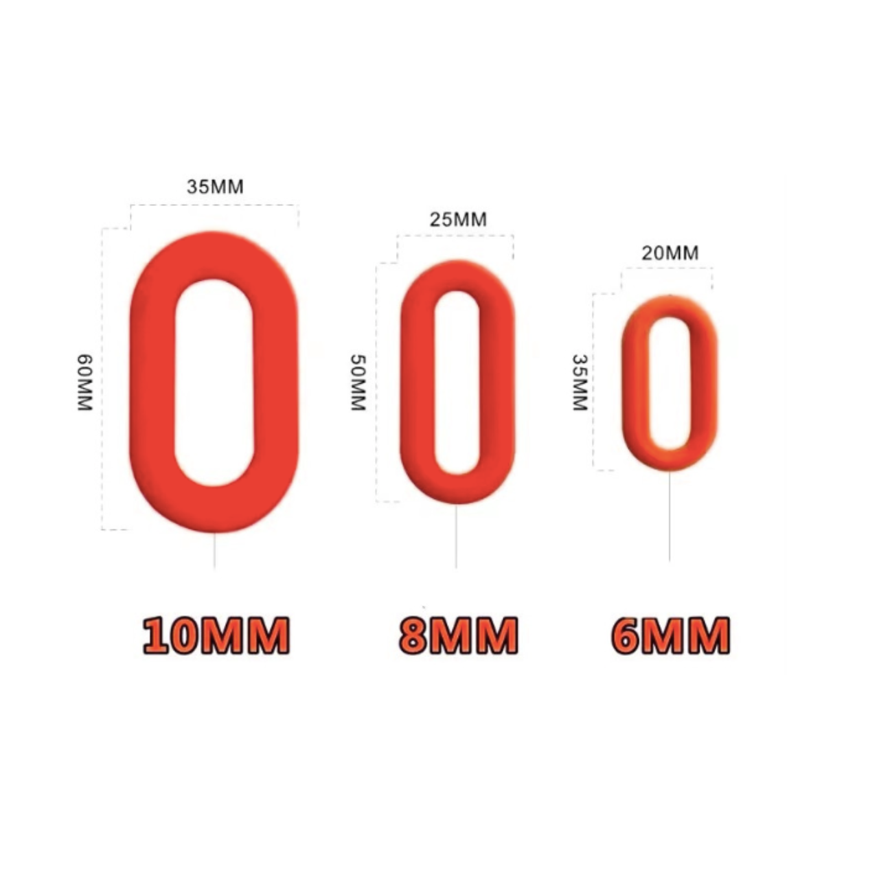 Ланцюг декоративний пластиковий 6 мм 25 м Біло-червоний (24195241) - фото 3 Ланцюг декоративний пластиковий 6 мм 25 м Біло-червоний (24195241) - фото 3