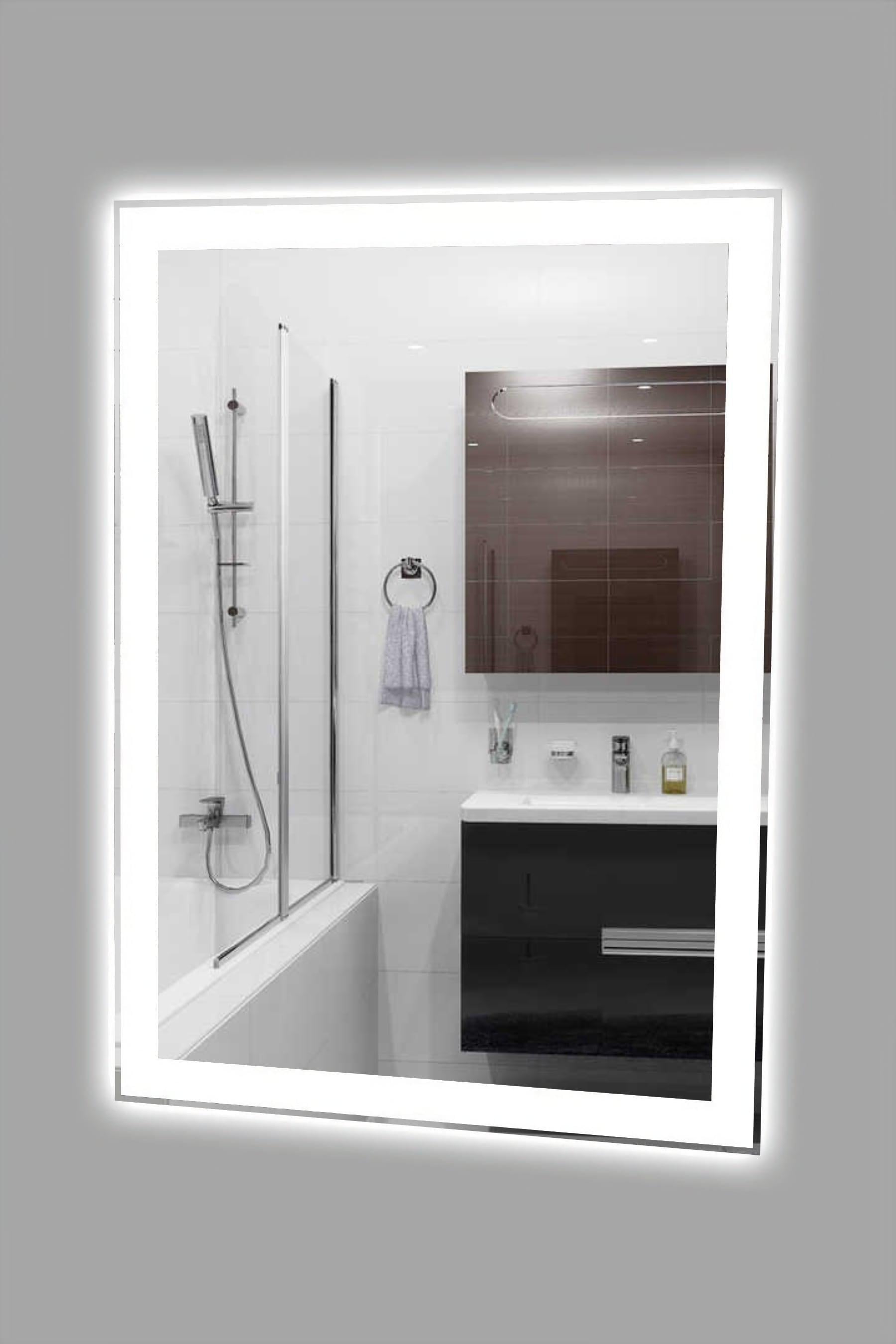 Зеркало D SR-005 с LED подсветкой 600х700 мм (11444537)