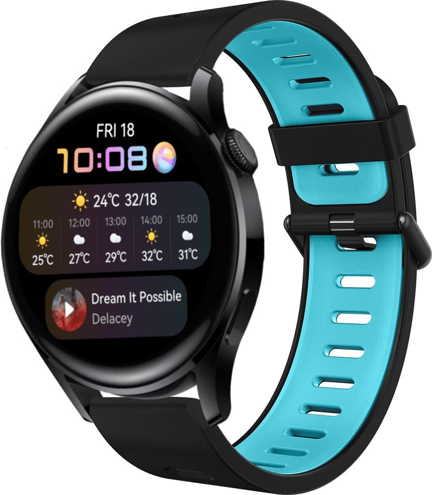 Ремешок Traf для Huawei Watch 3 Black/Blue (28912)