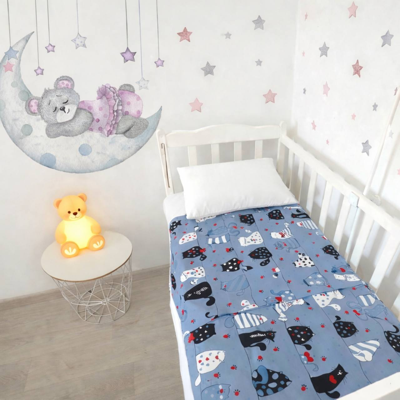 Пододеяльник из бязи Котики детское 110х140 см (G-4158/x110p) Пододеяльник из бязи Котики детское 110х140 см (G-4158/x110p)