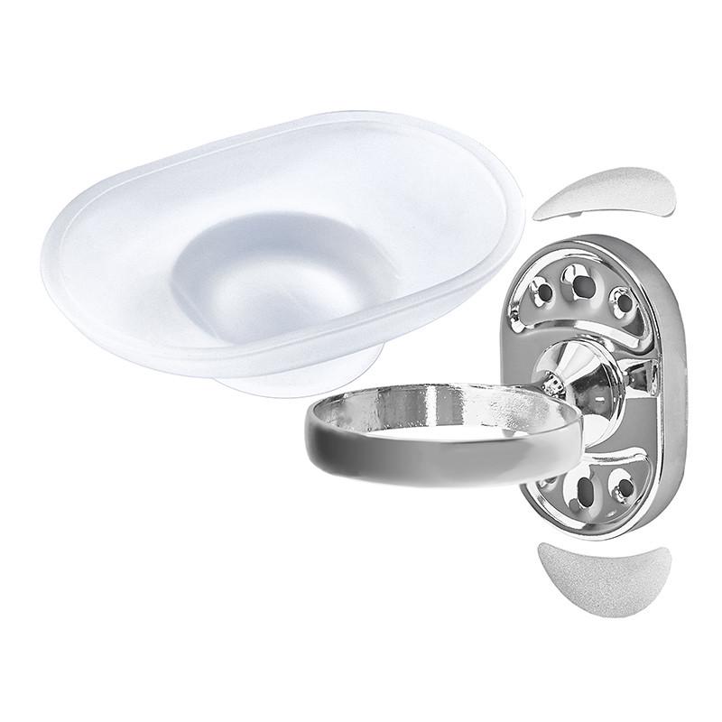 Мыльница Zerix AFB-0102 настенная стекло (ZX5059) - фото 3