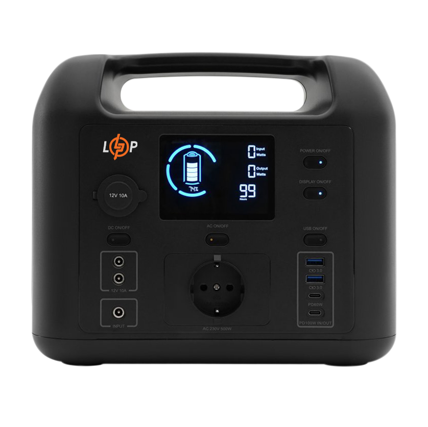 Зарядная станция портативная LP CHARGER 500 500W 518Wh многофункциональная