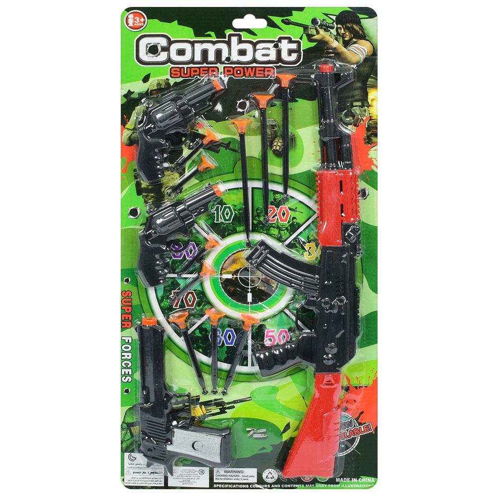 Дитячий ігровий набір Зброя 620-45 автомат/3 пістолети/стріли з присосками (26463077) Дитячий ігровий набір Зброя 620-45 автомат/3 пістолети/стріли з присосками (26463077)